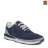 Мъжки обувки от естествен набук в тъмно син цвят 13250-1