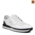 Мъжки ежедневни обувки от естествена кожа в бял цвят 13250-3