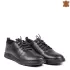 Всекидневни черни мъжки обувки от естествена кожа 13252-1