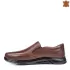 Мъжки ежедневни обувки с ластици в кафяво 13261-2