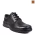 Черни кожени мъжки ежедневни обувки 13263-1