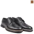 Черни кожени мъжки обувки оксфорд с връзки 13268-1...