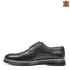 Черни кожени мъжки обувки оксфорд с връзки 13268-1