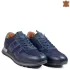 Спортни мъжки обувки от естествена кожа в син цвят...